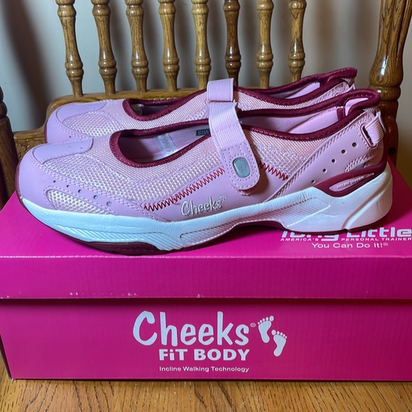 Like New Cheeks Fit Body Walker Size 8 Pink Sneakers Shoes - Picture 3 of 5